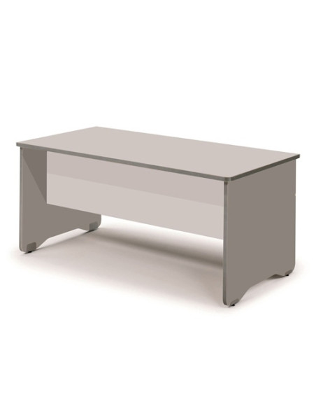 MESA ROCADA WORK 200x80 ESTRUCTURA ALUMINIO TABLERO GRIS