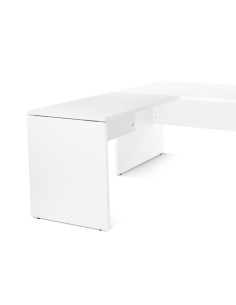 MESA ROCADA WORK ALA 100x60 ESTRUCTURA BLANCO TABLERO BLANCO
