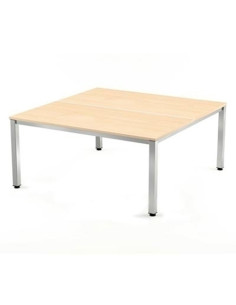 MESA ROCADA EXECUTIVE 160x163 ESTRUCTURA ALUMINIO TABLERO MELAMINA HAYA