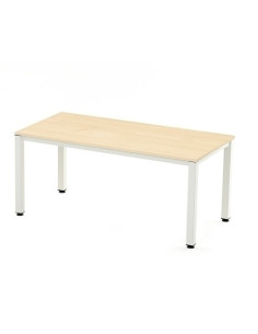 MESA ROCADA EXECUTIVE 160x163 ESTRUCTURA BLANCO TABLERO MELAMINA HAYA