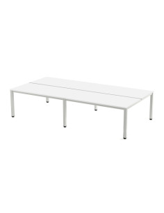 MESA ROCADA EXECUTIVE 360x163 ESTRUCTURA BLANCO TABLERO MELAMINA BLANCO