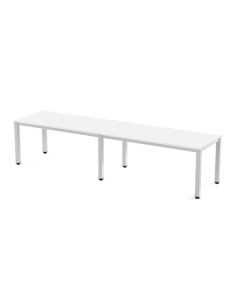 MESA ROCADA EXECUTIVE 360x80 ESTRUCTURA BLANCO TABLERO MELAMINA BLANCO