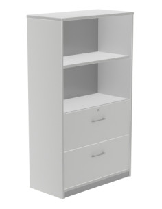 ARMARIO ROCADA CARPETERO 156x90x45 ESTRUCTURA ALUMINIO FRONTAL Y TAPA GRIS