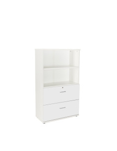 ARMARIO ROCADA CARPETERO 156x90x45 ESTRUCTURA BLANCO FRONTAL Y TAPA BLANCO