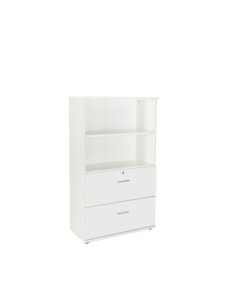ARMARIO ROCADA CARPETERO 156x90x45 ESTRUCTURA BLANCO FRONTAL Y TAPA BLANCO
