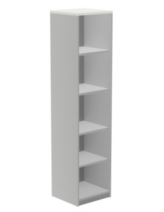 ARMARIO ROCADA COLUMNA 195x45x45 ESTRUCTURA ALUMINIO Y TAPA BLANCO