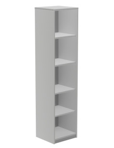 ARMARIO ROCADA COLUMNA 195x45x45 ESTRUCTURA ALUMINIO Y TAPA GRIS