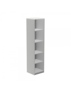 ARMARIO ROCADA COLUMNA 78x45x45 ESTRUCTURA ALUMINIO Y TAPA BLANCO