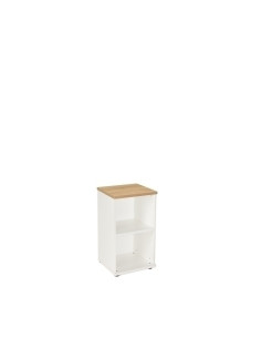 ARMARIO ROCADA COLUMNA 78x45x45 ESTRUCTURA BLANCO Y TAPA ROBLE