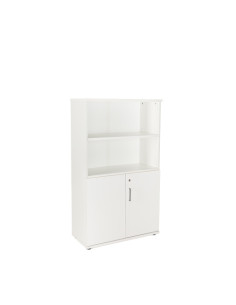 ARMARIO ROCADA CON PUERTAS BAJAS 156x90x45 ESTRUCTURA BLANCO Y TAPA BLANCO