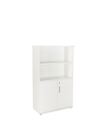 ARMARIO ROCADA CON PUERTAS BAJAS 156x90x45 ESTRUCTURA BLANCO Y TAPA BLANCO