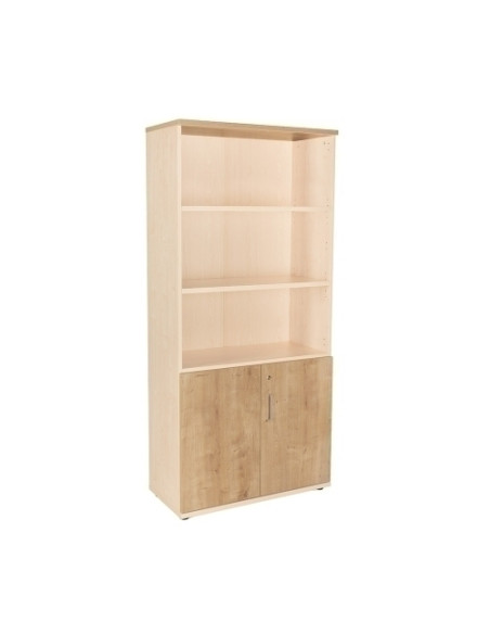 ARMARIO ROCADA CON PUERTAS BAJAS 195x90x45 ESTRUCTURA HAYA Y TAPA ROBLE