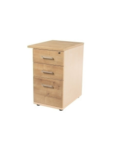 CAJONERA ROCADA 47x60x72 con 2 CAJONES  CARPETERO ESTRUCTURA HAYA FRONTALES ROBLE