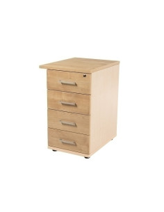 CAJONERA ROCADA 47x60x72 con 4 CAJONES ESTRUCTURA HAYA FRONTALES ROBLE