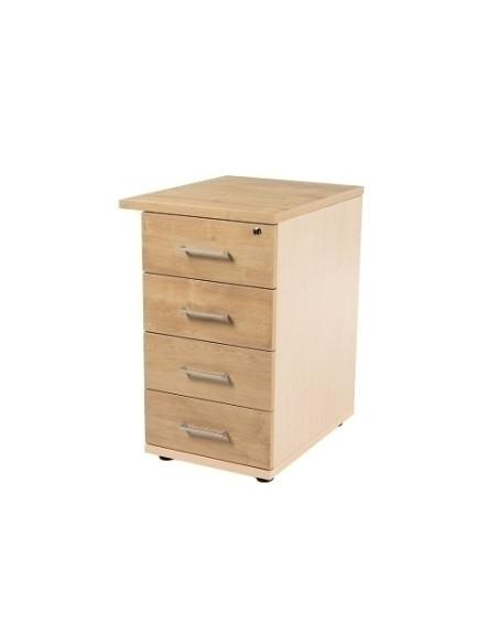 CAJONERA ROCADA 47x60x72 con 4 CAJONES ESTRUCTURA HAYA FRONTALES ROBLE