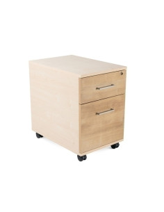 CAJONERA ROCADA con RUEDAS 40x595x58 con 1 CAJON  CARPETERO ESTRUCTURA HAYA FRONTALES ROBLE