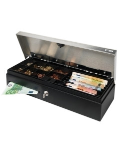 CAJON PORTAMONEDAS SAFESCAN SD-4617S 46CM RJ12 NEGRO APERTURA VERTICAL