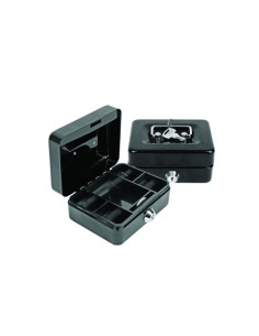 CAJA DE CAUDALES FOROFIS 12x9x6 cm NEGRO