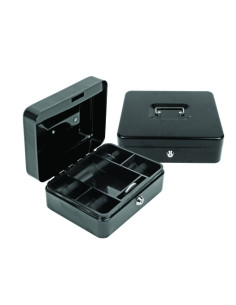 CAJA DE CAUDALES FOROFIS 25x18x9 cm NEGRO