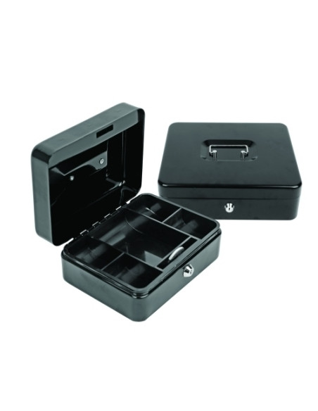 CAJA DE CAUDALES FOROFIS 25x18x9 cm NEGRO