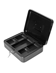 CAJA DE CAUDALES FOROFIS 30x24x9 cm NEGRO