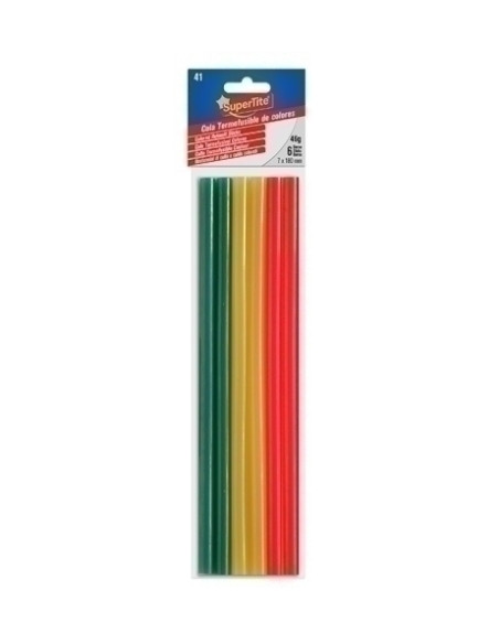 COLA TERMOFUSIBLE en BARRA SUPERTITE 7x180 mm blister de 6 SURTIDO