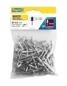 REMACHES RAPID REMACHADORA ø48 10 mm ALUMINIO caja de 100