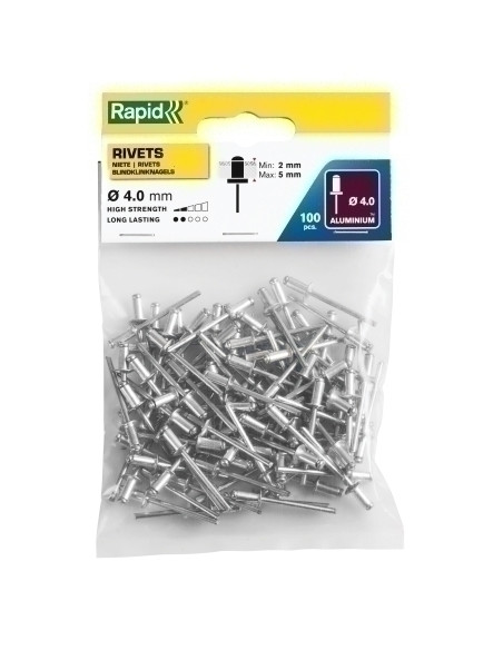 REMACHES RAPID REMACHADORA ø4 8 mm ALUMINIO caja de 100