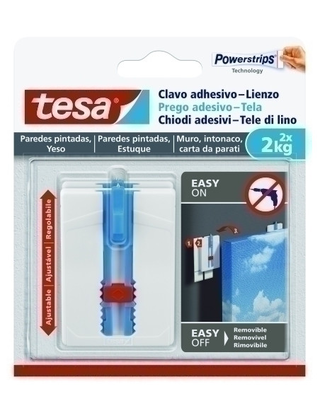 CLAVO ADHESIVO TESA AJUSTABLE PARA LIENZOS 2 Kg