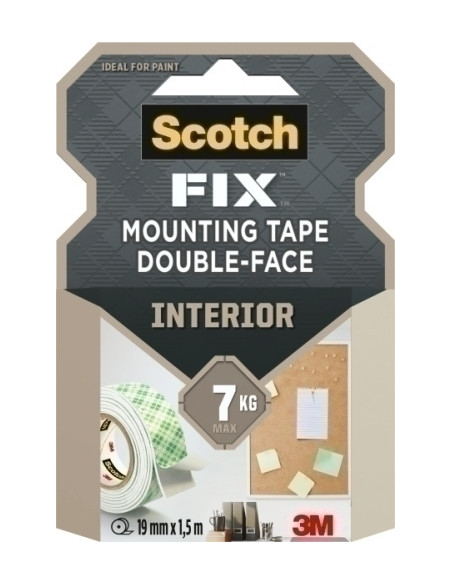 CINTA ADHESIVA DOBLE CARA SCOTCH SOPORTE rollo 15x19