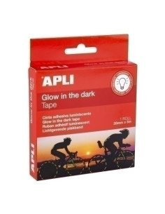 CINTA ADHESIVA APLI LUMINISCENTE rollo de 5m x 20mm
