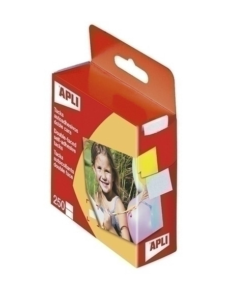 CINTA ADHESIVA DOBLE CARA APLI TACK de 12x16mm CAJA de  250
