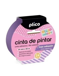 CINTA PINTOR PLICO BAJA ADHESION 24mm x 50 M
