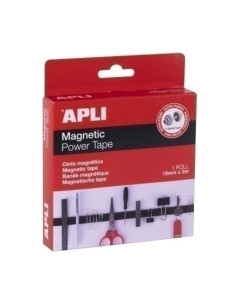 CINTA ADHESIVA APLI MAGNETICA POWER rollo 2m x 19mm