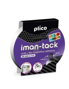 CINTA ADHESIVA PLICO IMAN-TACK MAGNETICA rollo 1m x 20mm