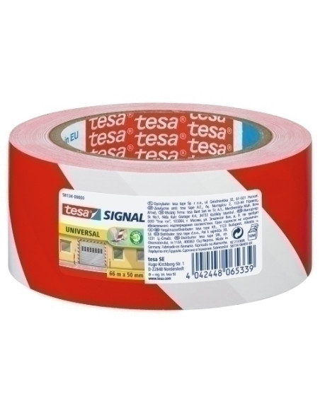 ROLLOS SEGURIDAD 66X50 MM BICOLOR ROJOBLANCO