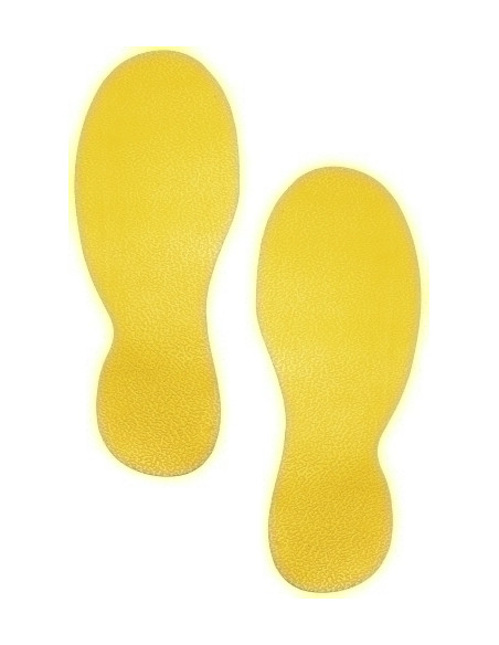 MARCAJE SUELO DURABLE AUTOADHESIVO EN FORMA DE PIES 5 PARES