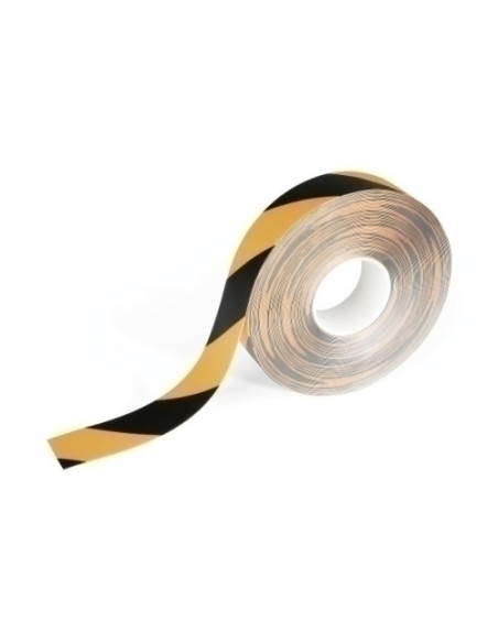 MARCAJE SUELO DURABLE DURALINE STRONG AUTOADHESIVO CINTA AMARILLONEGRO