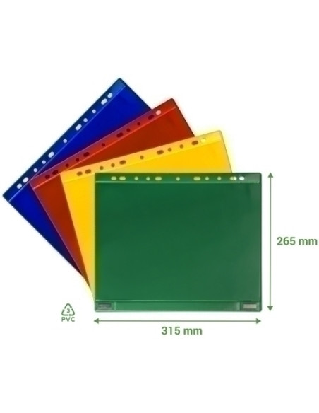 FUNDA TARIFOLD MAGNETICA DOBLE CARA MULTITALADRO A4 VERDE BOLSA DE 5