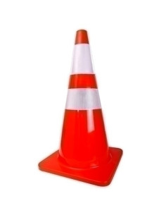 CONO REFLECTANTE OUTAS 50CM BASE GOMA 275x27x5