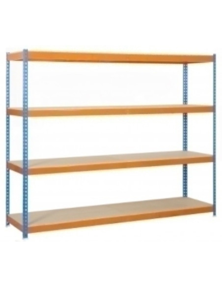 ESTANTERIA SIMON ECOFORTE 1504-4 PLYWOOD AZULNARANJA