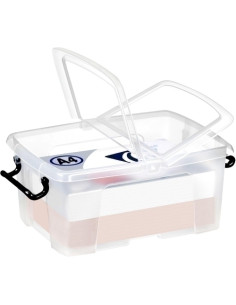 CAJA ALMACENAMIENTO STRATA BY CEP HW671 12 LITROS APILABLE CRISTAL
