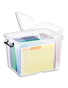 CAJA ALMACENAMIENTO STRATA BY CEP HW674 40 LITROS APILABLE  CRISTAL