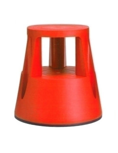 TABURETE TWINCO TWIN LIFT 2 PELDAÑOS CON RUEDAS ROJO