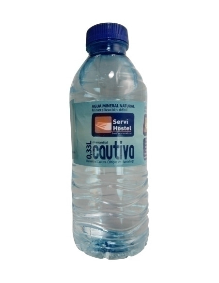AGUA MINERAL NATURAL SERVIHOST BOTELLA 330ml