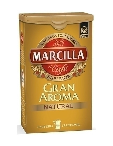 CAFE MOLIDO MARCILLA NATURAL CON CIERRE CLICKPAQ PAQUETE DE 250 G