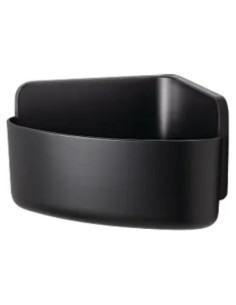 CESTA DUCHA TESA LAVAA AUTOADHESIVA PEQUEÑA ESQUINERA NEGRA