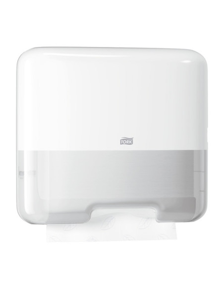TOALLERO TORK MINI PARA TOALLA PLEGADA EN V PLASTICO BLANCO
