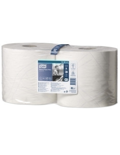 BOBINA DE PAPEL MECHA TORK CELULOSA SECADO EXTRA 2 CAPAS 255 METROS 063 KG W1W2