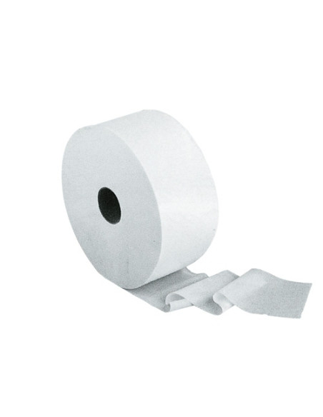 PAPEL HIGIENICO INDUSTRIAL 100 CELULOSA GOFRADO 2 CAPAS 45x130